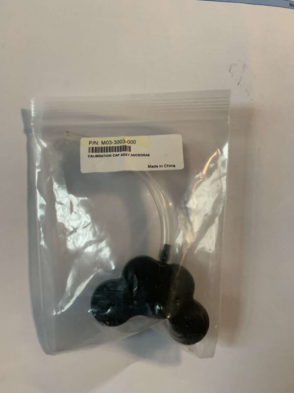 Calibration cap with tubing for MicroRAE