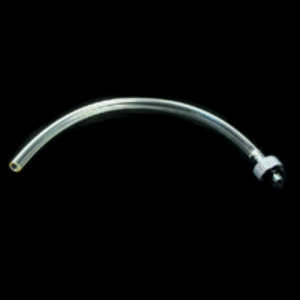 Gas outlet port adapter with tubing